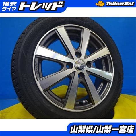 ハスラー 165 60R15 スタッドレスセット 中古スマック 15X4 5 45 4H100 新品2022年製 ハンコック W626