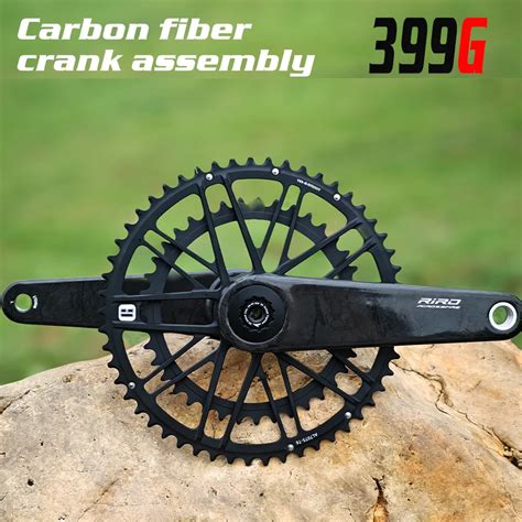 Riro Carbon Fiber Crank Road Bike Mm Speed T