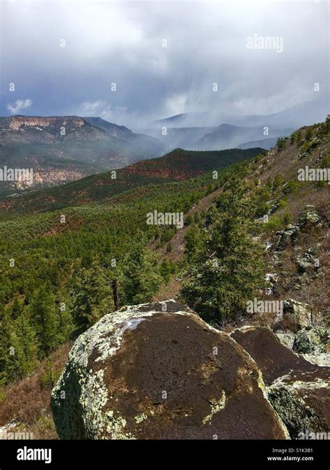 Storm in the Jemez Mountains, New Mexico, US Stock Photo - Alamy