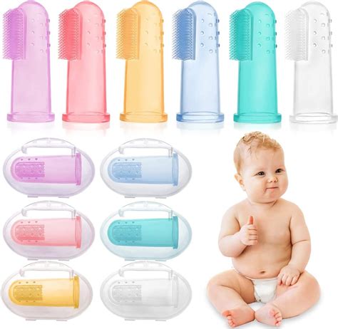 Hbselect Baby Finger Toothbrush Pack Soft Safe Silicone Oral Massage