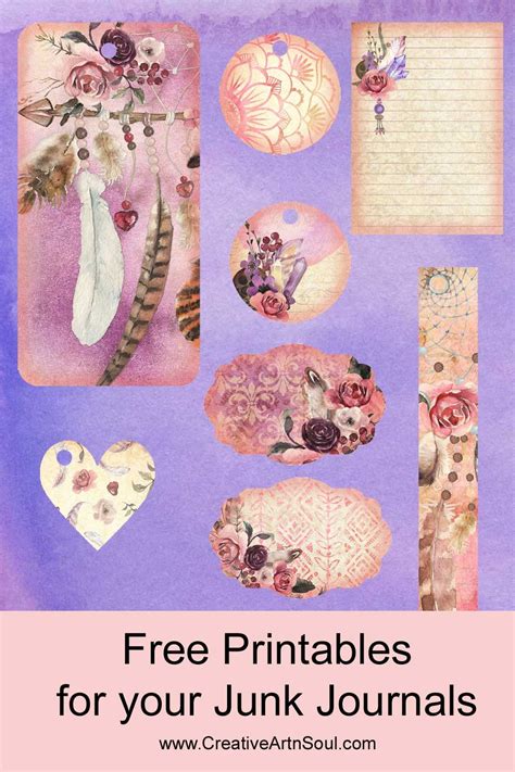 Free Printables For Your Junk Journals In 2021 Printable Journal