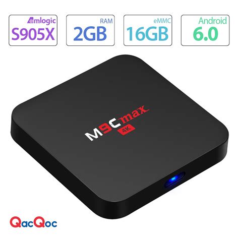 QacQoc M9C Max Android 6 0 Marshmallow New Amlogic S905X Chipset 2G