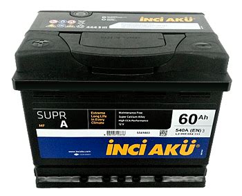 Аккумулятор INCI AKU SuprA 60Ah 540A L+ Суперцена! Цена, купить ...
