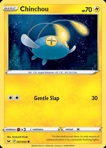 Chinchou (SSH 67) - Sword Shield 67 - Card - TCG ONE