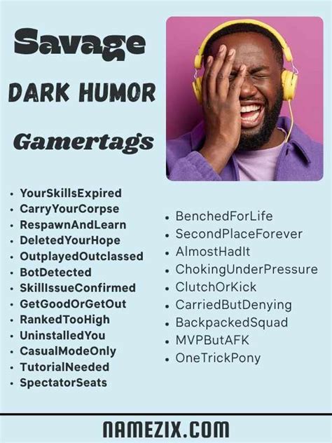 350+ Dark Humor Gamertags That'll Make You Laugh Hard