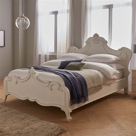 Ornate French Style White Bed French Furniture Bedroom Beds