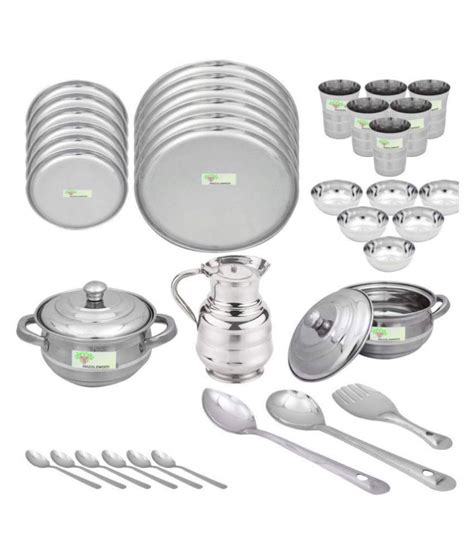 Hazzlewood Stainless Steel Dinner Set Of 36 Pieces Buy Online At Best