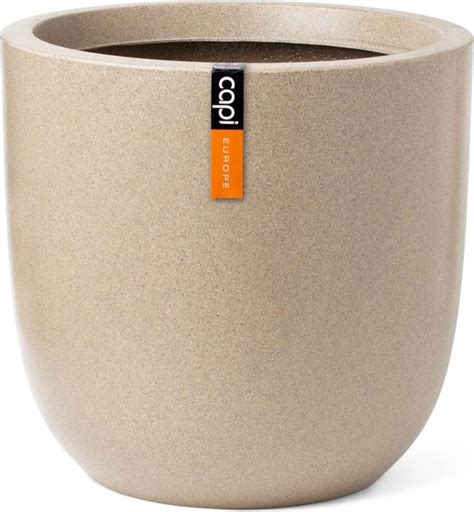 Capi Europe Bloempot Bol Waste Smooth NL 43x41 Terrazzo Beige