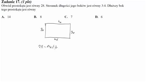 Dokończ Rysunek Prostokąta Tak Aby Stosunek Długości Jego Boków Był Równy