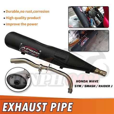 Apido Pipe Set V Wave Sym Smash Raider J Muffler For Honda