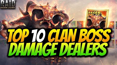 BEST CLAN BOSS DAMAGE DEALERS IN 2021 TO USE FOR UNKILLABLE TEAMS IN