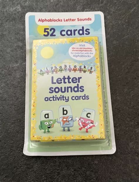 ALPHABLOCKS CBEEBIES PHONICS Letter & Sounds Activity 52 cards pack NEW EUR 9,32 - PicClick FR