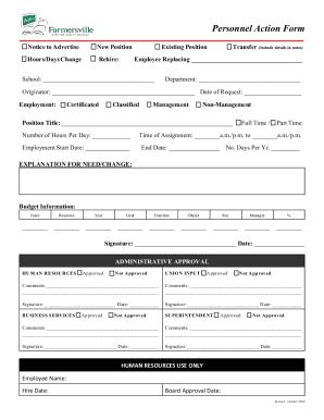 Fillable Online Personnel Action Sheet Pasnatick Ma Fax Email Print