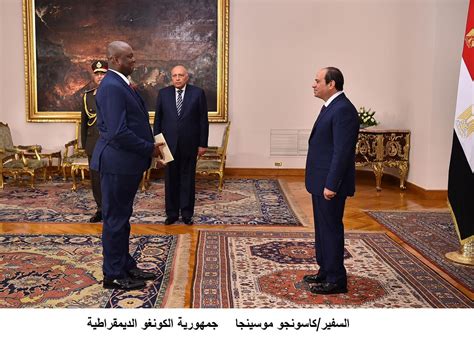 President Al Sisi Receives Credentials Of 13 New Ambassadors To Egypt