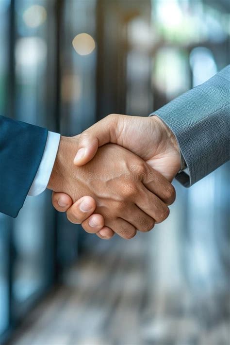 Business Agreement Deal Handshake Symbolizing Trust And Partnership