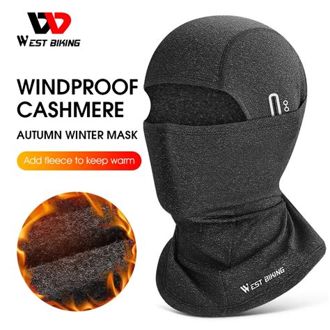 West Radfahren Warme Winter Balaclava Fleece Radfahren Kappe Winddicht