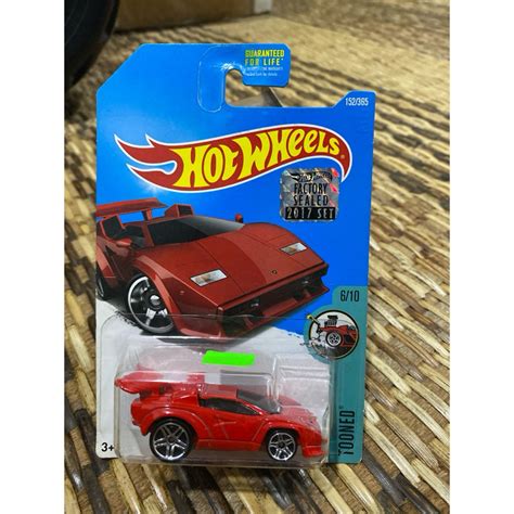 Hot Wheels Factory Sealed Tooned Lamborghini Countach Shopee Malaysia