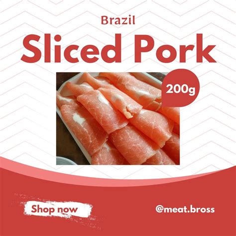 Brazil Pork Slices Food And Drinks Chilled And Frozen Food On Carousell