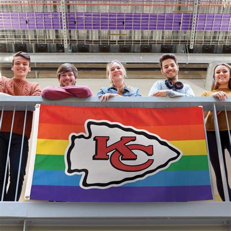 Kansas City Chiefs Pride Flag Deluxe 3 X 5 By Wincraft Mo Sports Authentics Apparel And Ts