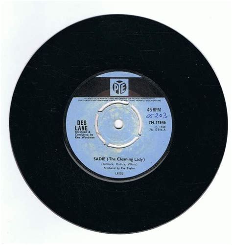 Des Lane Sadie The Cleaning Lady 1968 Vinyl Discogs