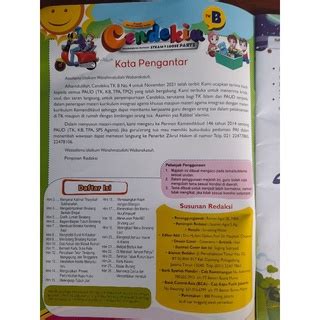 Jual Majalah Bulanan Tk Ra Paud Cendikia Tk B November Ed Baru