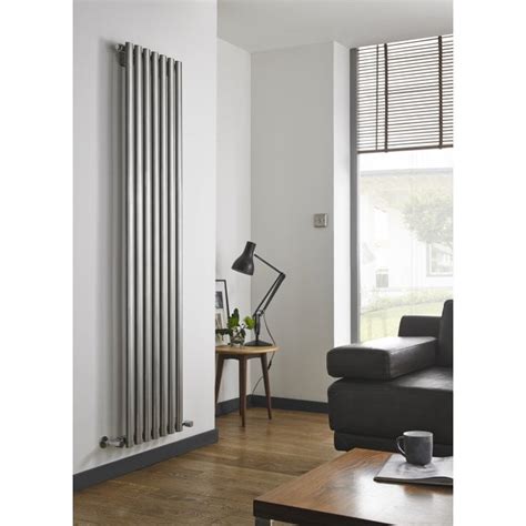 Aspen Stainless Steel Vertical Oval Tube Double Designer Radiator