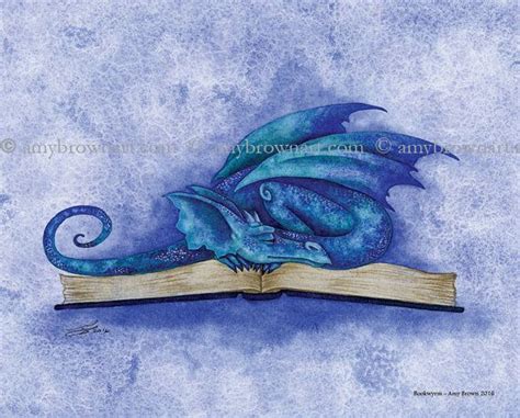 Bookwyrm Dragon 8x10 Print By Amy Brown By Amybrownart On Etsy