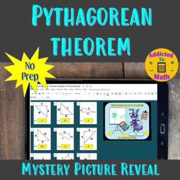 Digital Pythagorean Theorem Practice | Mystery Picture Reveal | TpT