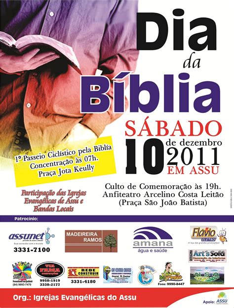 Igreja Evang Lica Congregacional Em Ass Rn Dia Da Biblia