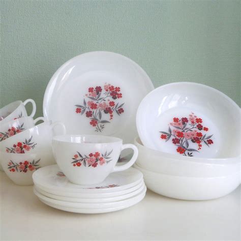 Vintage 16 Pc Fire King Primrose Dish Set 4 Sets By Thepretendden