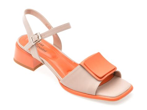 Sandale FLAVIA PASSINI Nude Din Piele Naturala Sandale