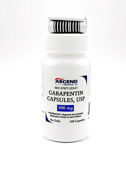 Gabapentin 300mg 100 Capsules Bottle McGuff