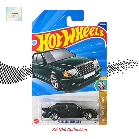 Xe mô hình Hot Wheels basic Mercedes Benz E Xanh rêu Shopee Việt Nam