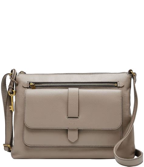 Fossil Kinley Leather Crossbody Bag Dillards Leather Crossbody