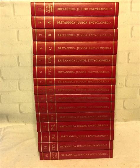 Britannica Junior Encyclopedia Complete 15 Volume Set 1972 Homeschool