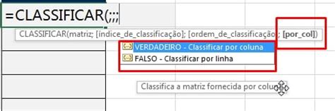 Fun O Classificar Por Linha E Por Coluna No Excel