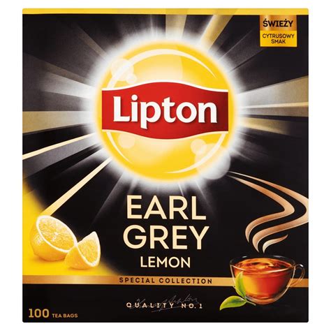 Lipton Herbata Czarna Earl Grey Lemon T Oficjalne