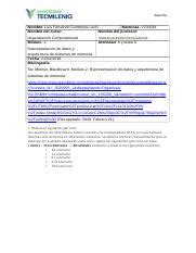 Act Y Tarea 6 Organizacion Computacional Doc Reporte Nombre Luis