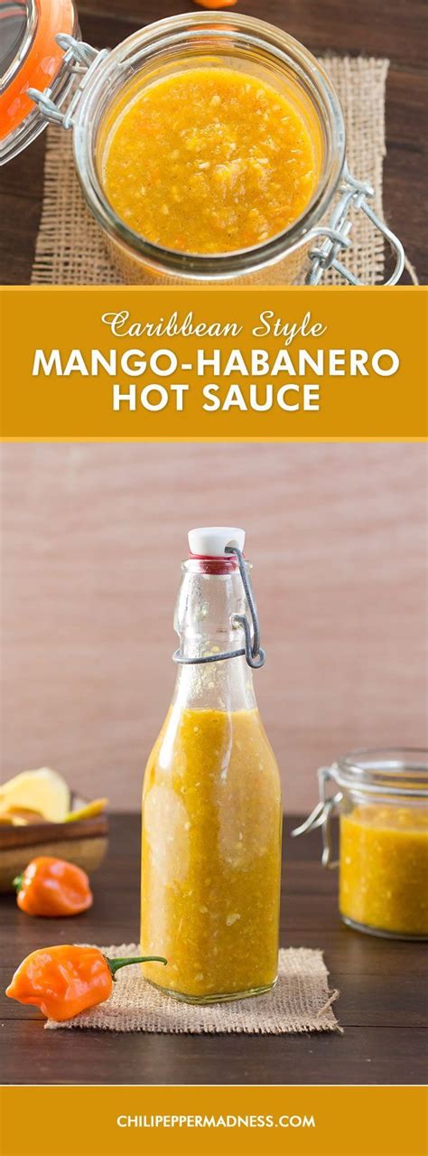 Caribbean Style Mango Habanero Hot Sauce Homemade Hot Sauce Were