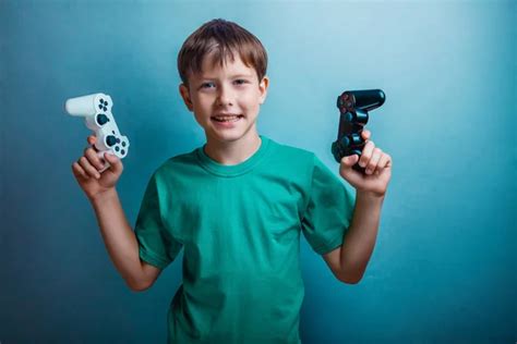 Gamer Kids Stock Photos Royalty Free Gamer Kids Images Depositphotos