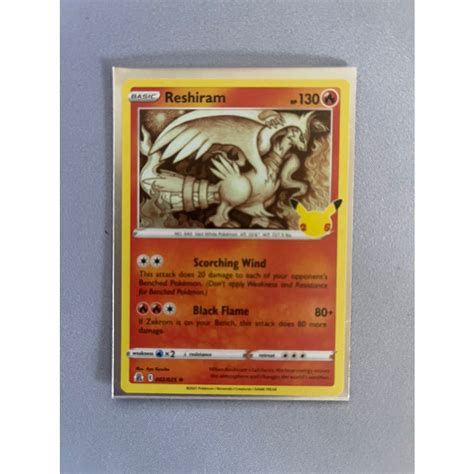 PTCG Pokemon Cards 25th Anniversary Celebrations Reshiram 2 25