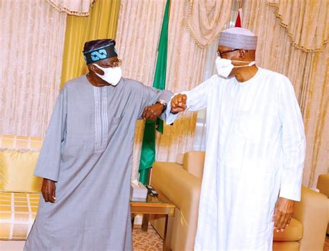 Asiwaju Bola Tinubu Visit President Buhari In Aso Rock Villa Photos