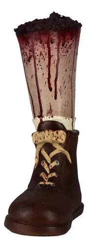 Decorativo Pierna Sangrienta Cortada Terror Halloween Color Nude Meses Sin Inter S