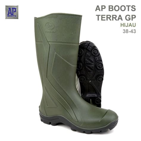 Jual AP Boots TERRA GP Hijau Sepatu Boot PVC 38 Jakarta Barat