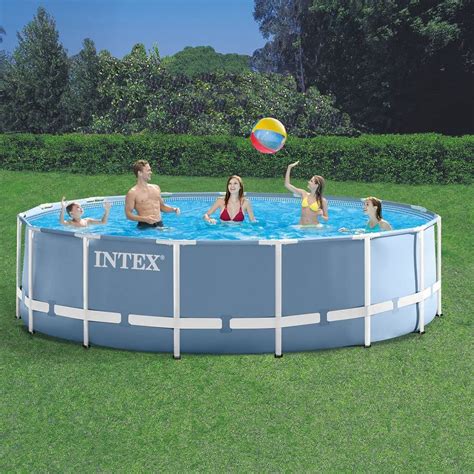 Intex 16 X 48 Prism Frame Above Ground Swimming Pool With Filter Pump Bargainlow