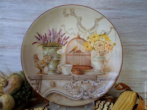 Декоративные тарелки Ирины Амбаровой | Декоративные тарелки, Декупаж ...