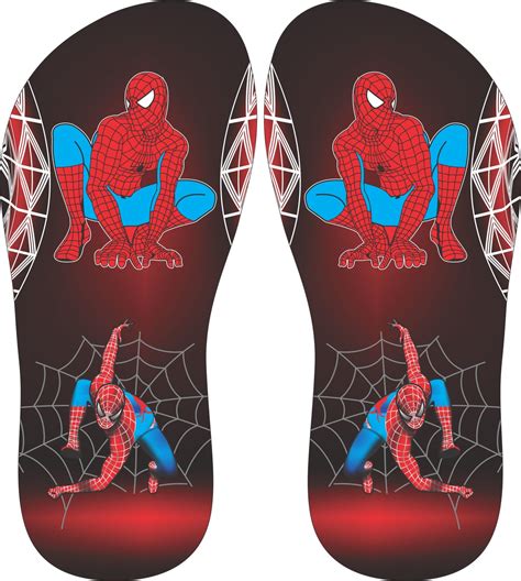 Fogo Estampa De Chinelo Homem Aranha