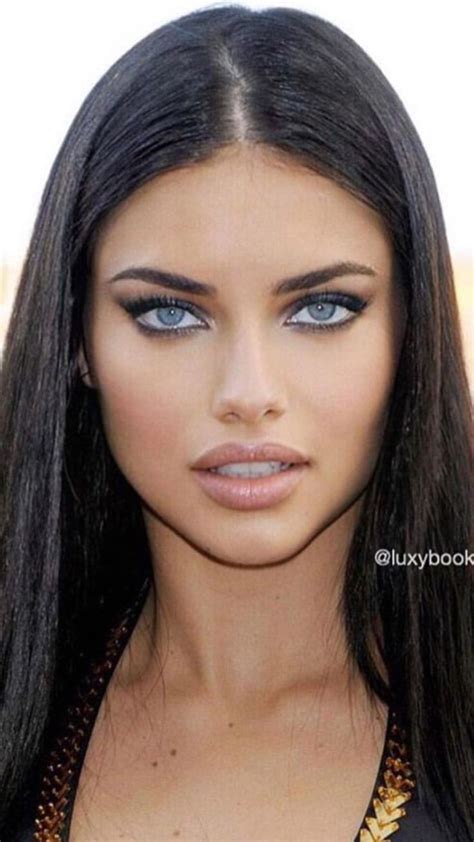 Pin By AmigaMan On Stunning Faces Adriana Lima Eyes Adriana Lima Makeup Brunette Beauty