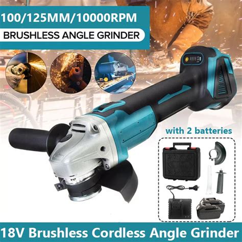 100MM/125MM Cordless Angle Grinder 18V Lithium-Ion Grinding Machine ...