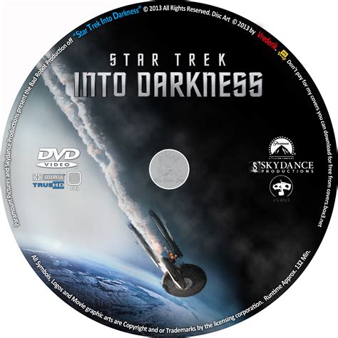 Star Trek Into Darkness 3d Blu Ray Cover